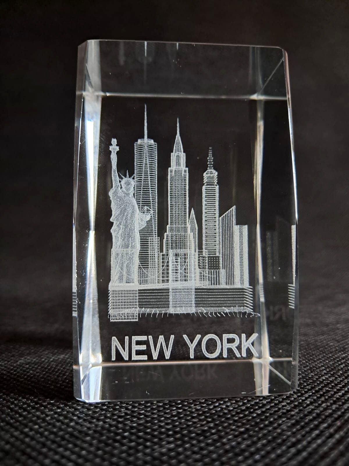 Kryształ 3D - Pamiątka z New York USA