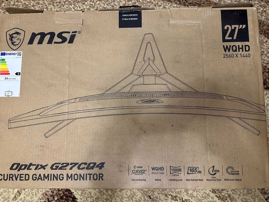 Монітор MSI Optix G27CQ4 на запчастини