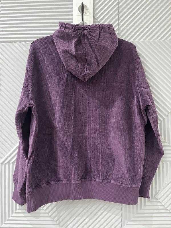 Худі  кофта в рубчик вельвет фіолетовий з капюшоном від wesc unisex