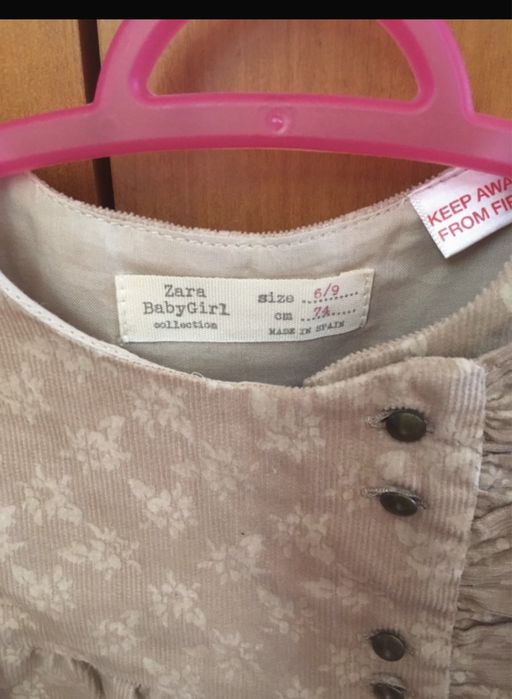 Vestido Zara 6-9 meses