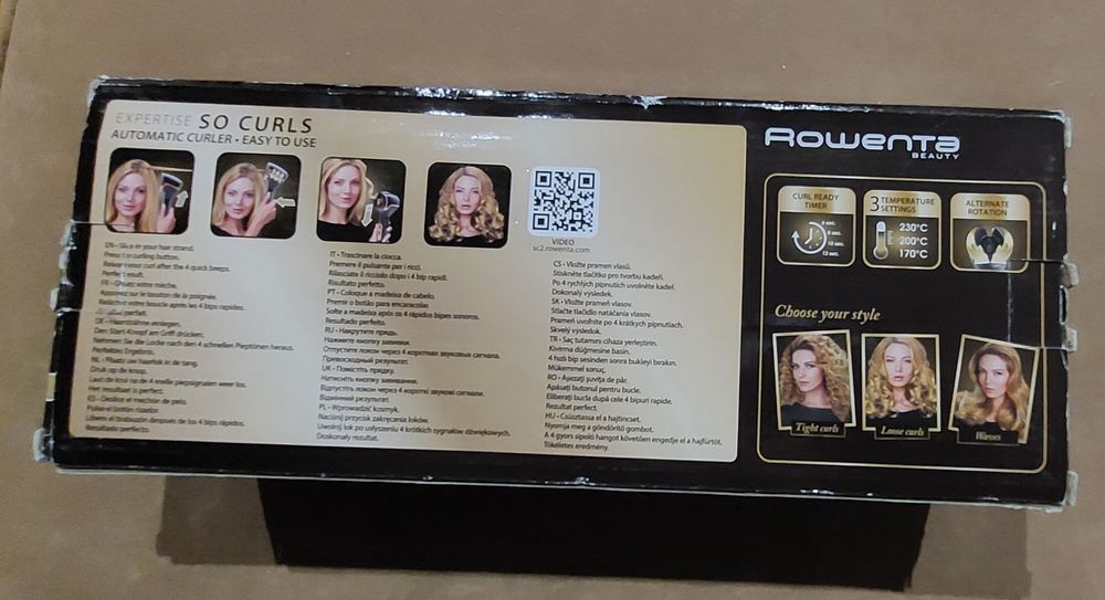 Modelador de cabelo Rowenta Expertise So Curls