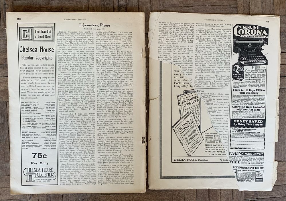 Revista picture play 1929
