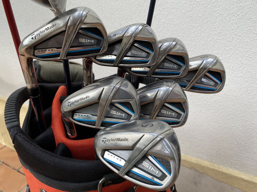 Set completo de tacos de golfe Taylormade de esquerdino