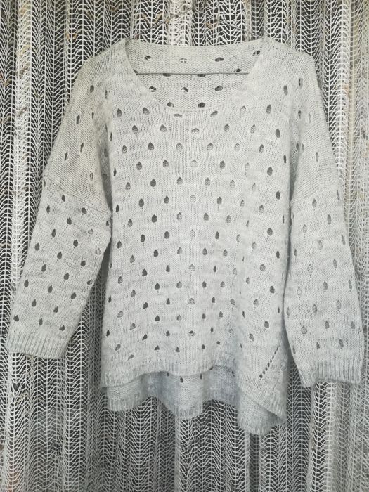 Тёплый шикарный стильный свитер оверсайз кардиган туника