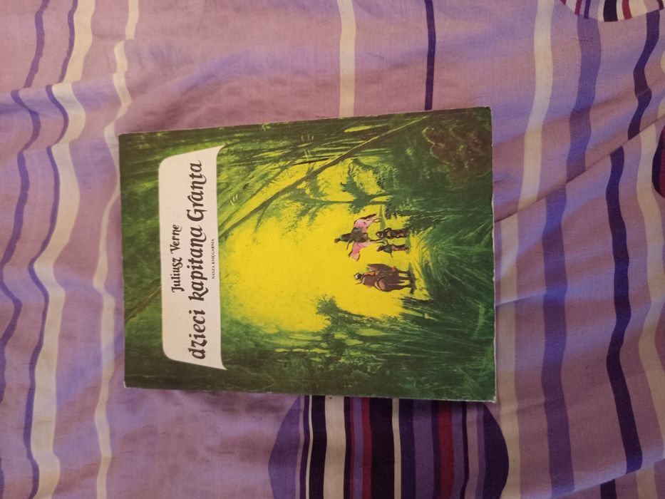 Książka pod tytułem dzieci kapitana Granta