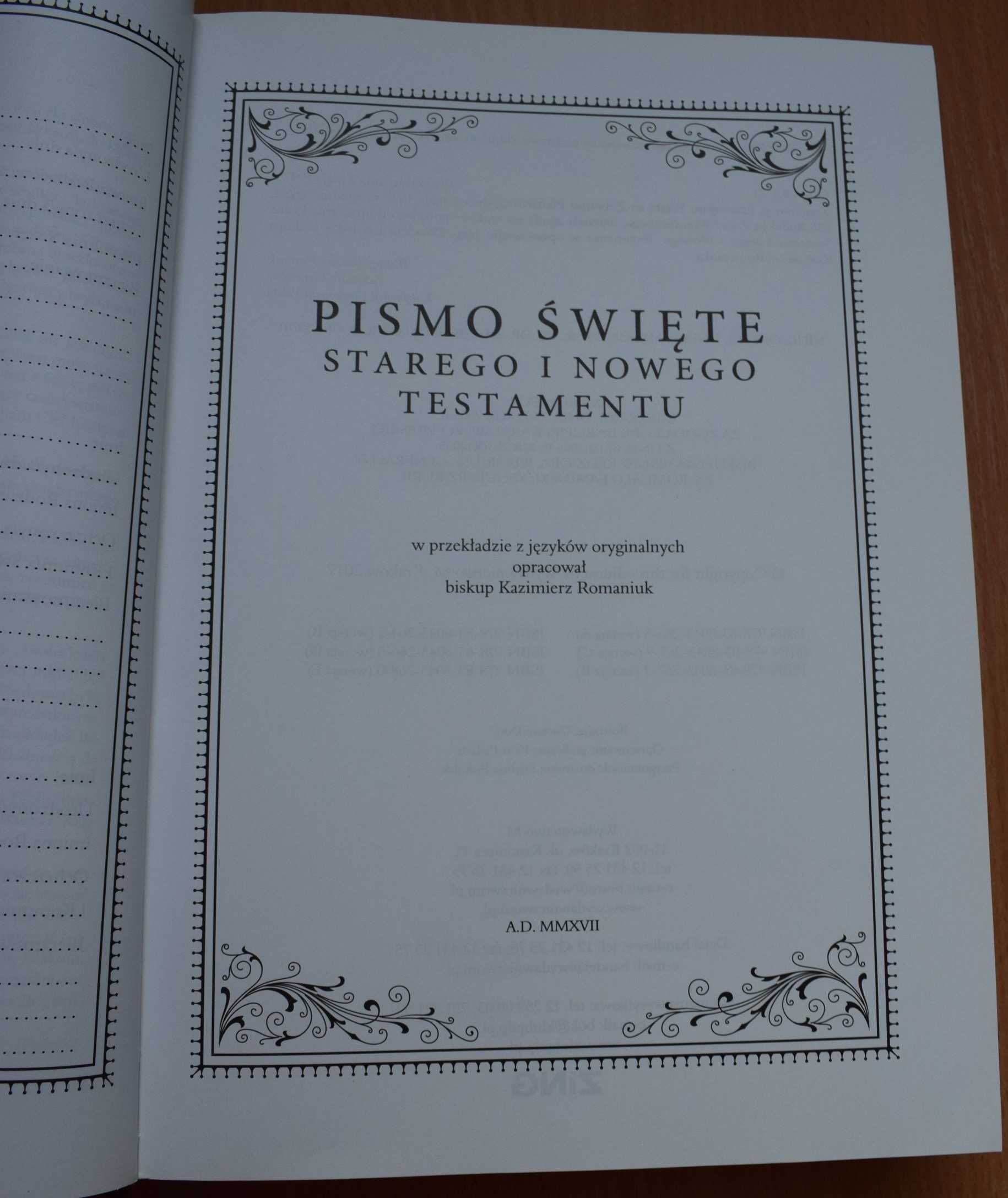Pismo Święte Starego i Nowego Testamentu. Biblia Domowa