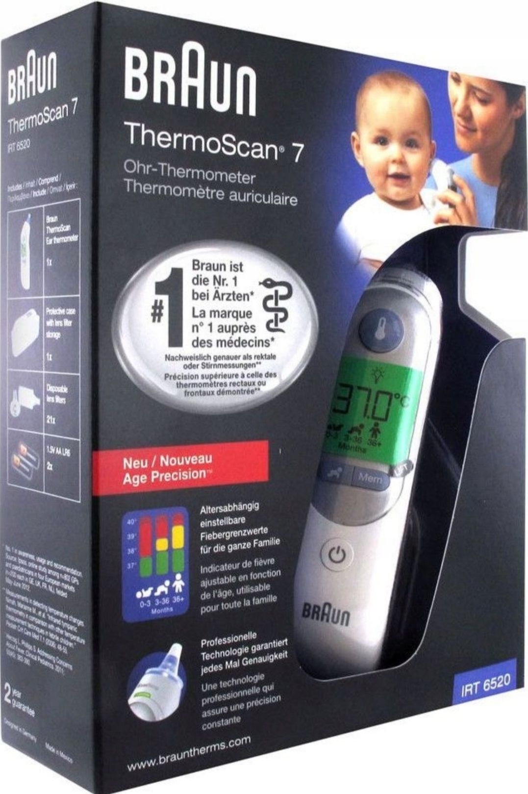 Termometr Braun ThermoScan IRT6520