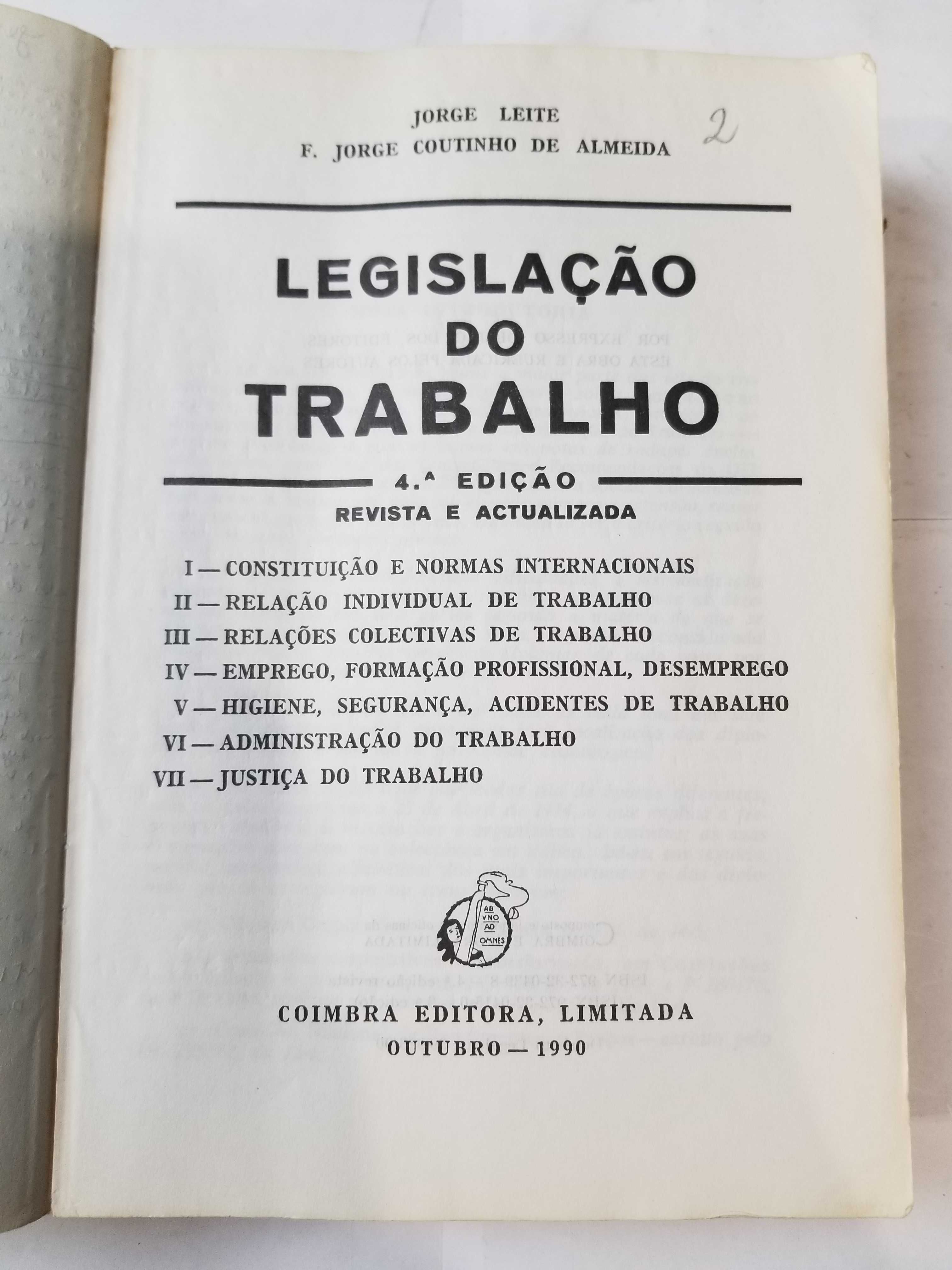 E1 - Livro - Jorge Leite - Legislação do Trabalho