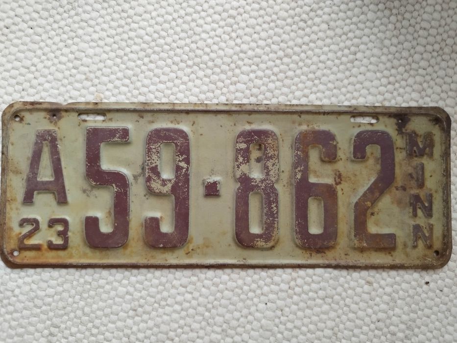 Tablica USA Minnesota 1923 okazja nie Teksas Floryda california