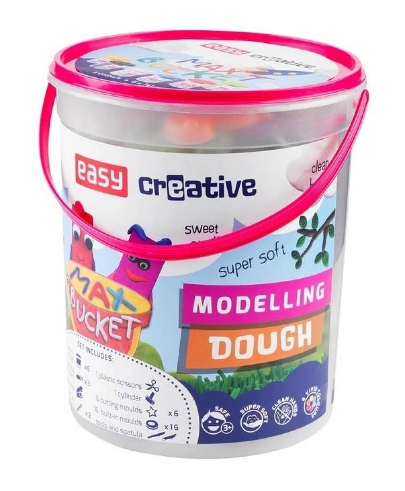 Ciasto - Wiadro max masa plastyczna EASY Easy Stationery pudełko,