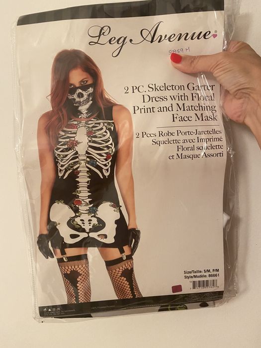 Fato Esqueleto Mulher - Carnaval