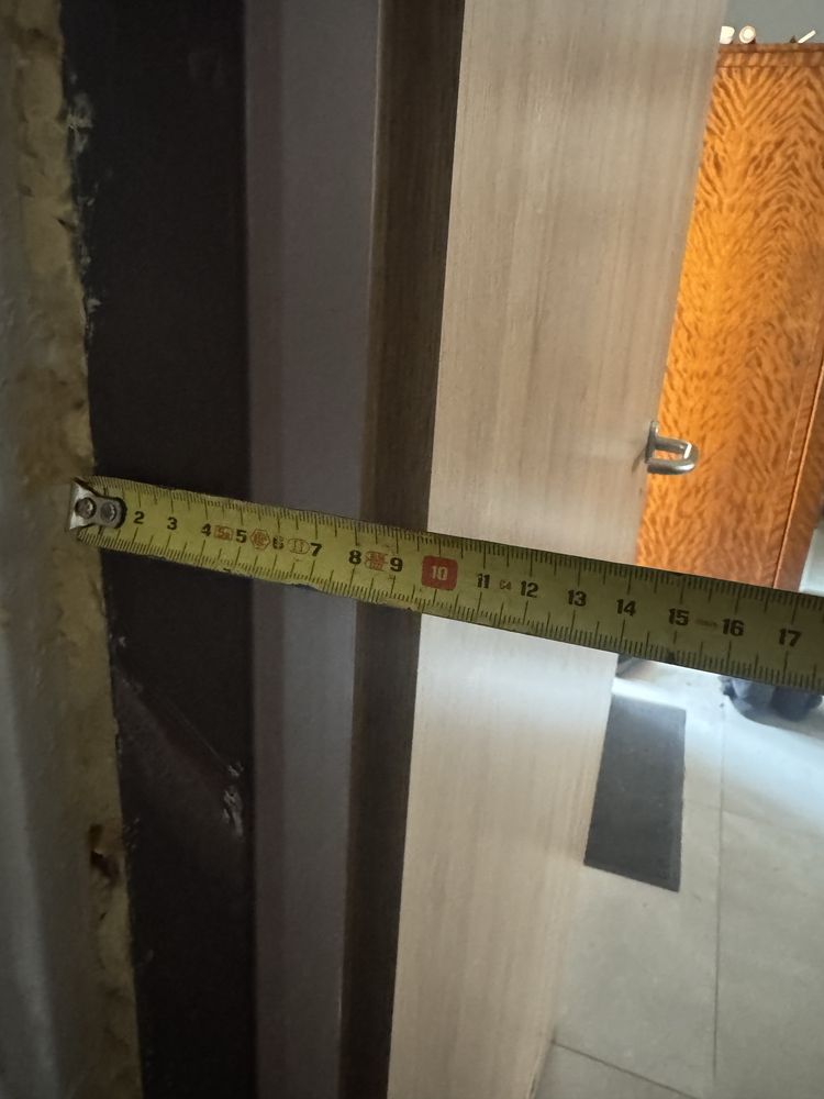 Drzwi 80 cm Pol-Skone 7 sztuk dąb z futryną metalową