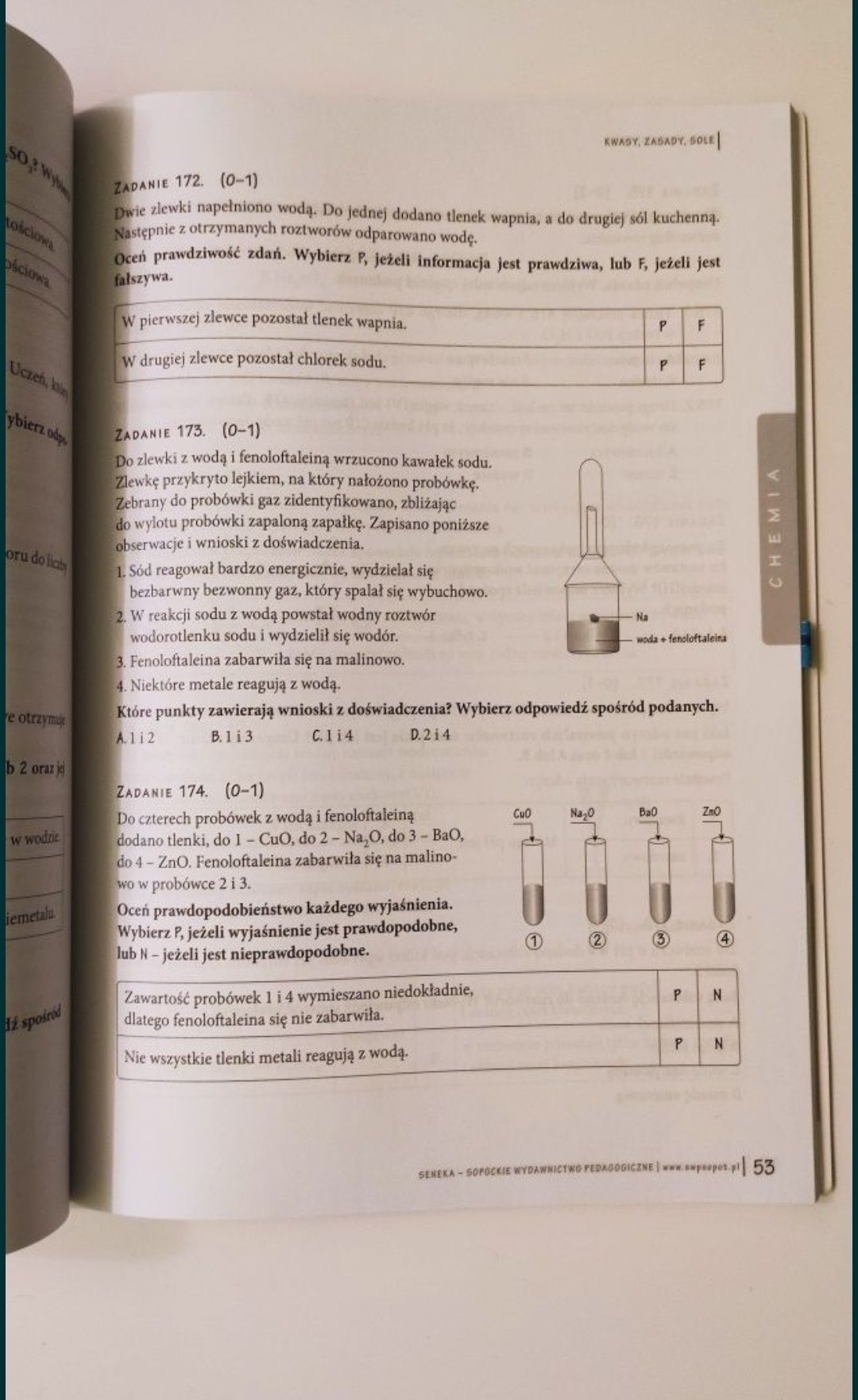 Zadania egzaminacyjne przyroda chemia biologia fizyka geografia