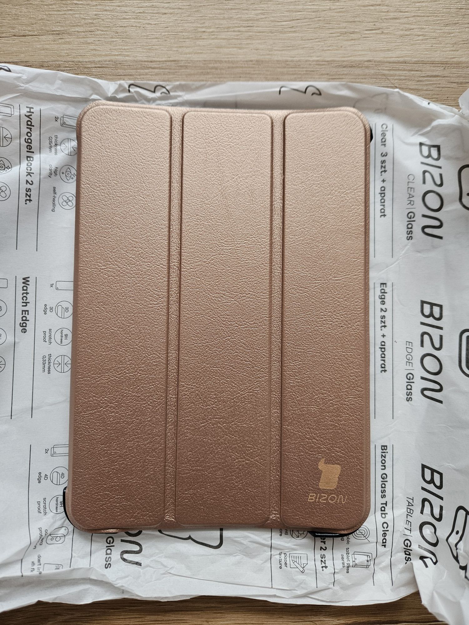 Golden rose etui tablet Bizon iPad Mini 6 2021