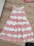 128 sukienka różowa biała ombre h&m