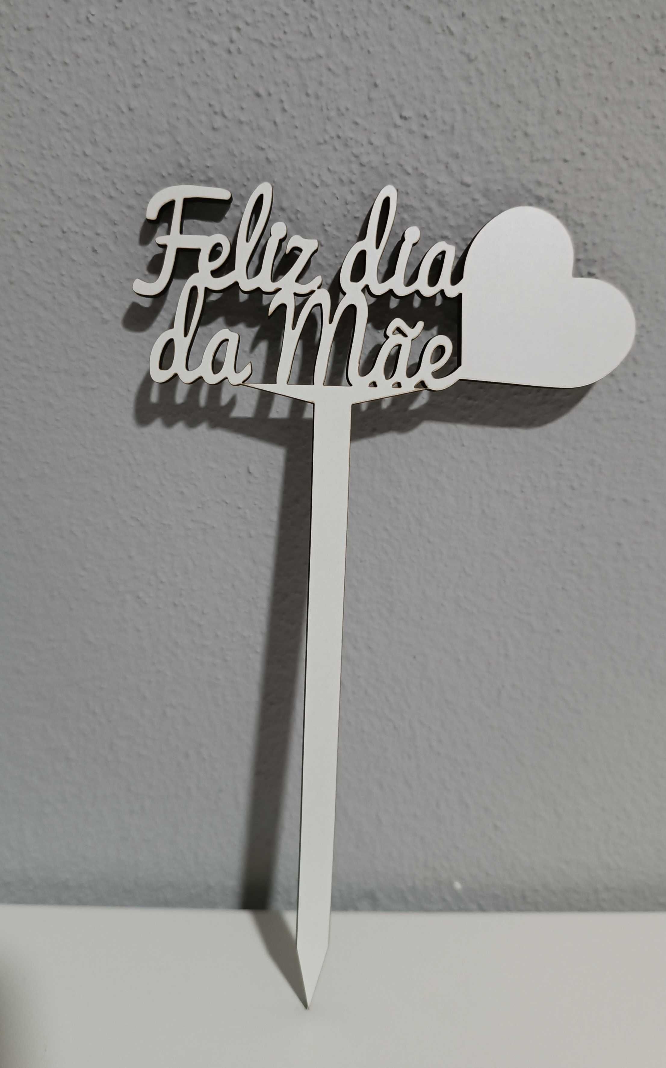 Topper para bolos, ramos flores