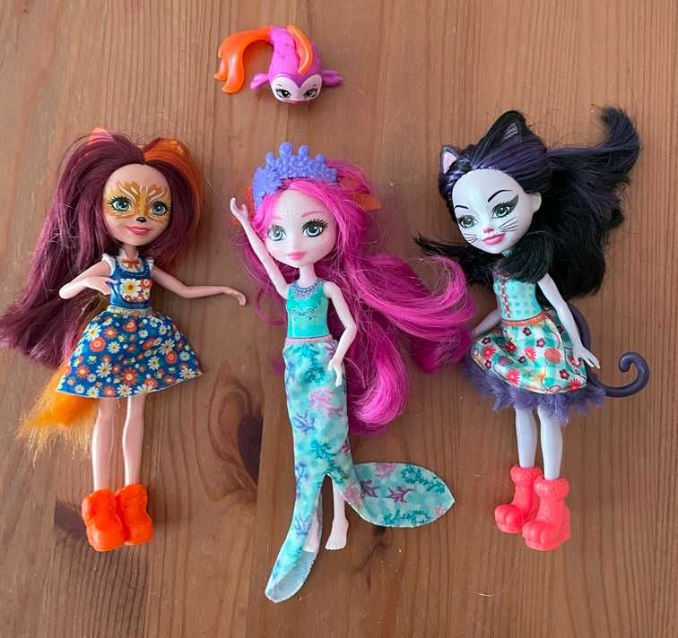 3 bonecas Enchantimals