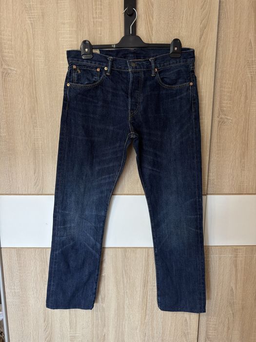 Spodnie Polo Ralph Lauren L jeansy dżinsy W33 L32 granatowe logowane