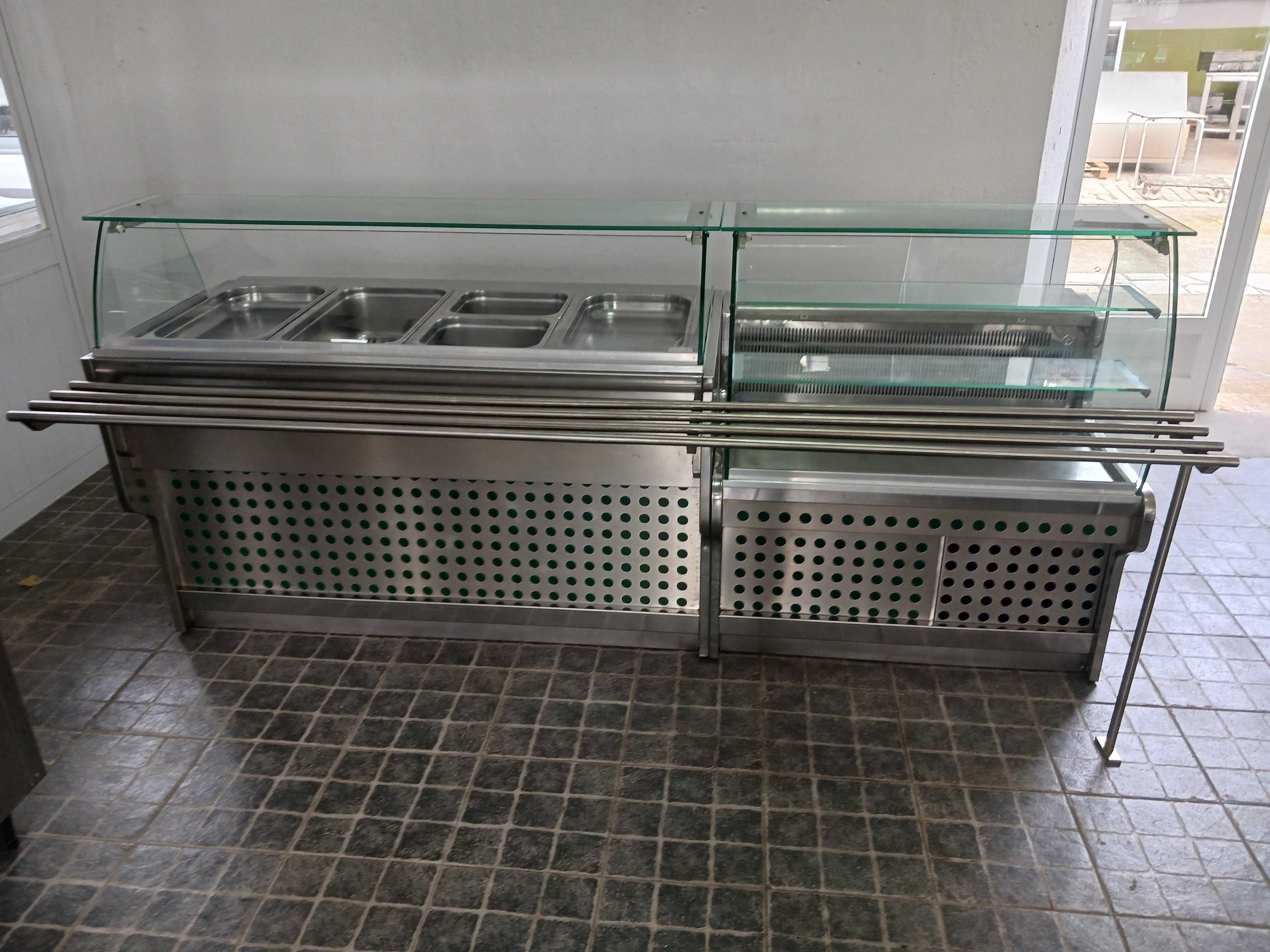 ACM1509 - Self Service em Inox com Banho Maria e Refrigeração - Usado