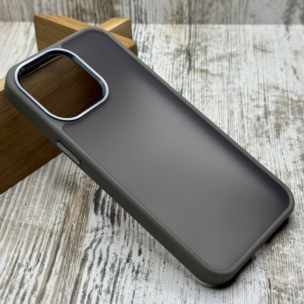 Чехол ударостойкий Matt Bezel на iPhone 15 Pro/ 15 Pro Max