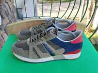 Napapijri Srebut Olive Khaki Шкіра-Замша Кросівки 27,5 см.