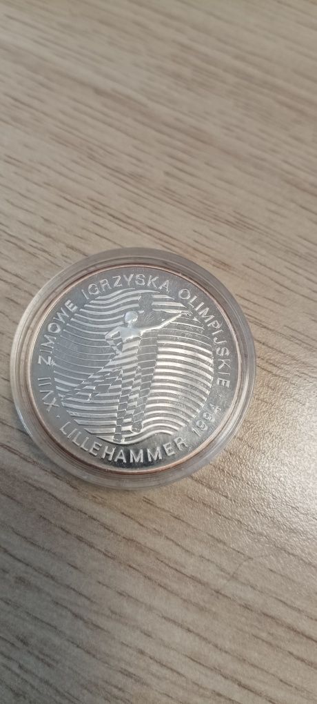 Moneta Igrzyska Olimpijskie Lillehammer.