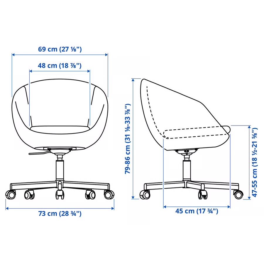 Cadeira para escritorio Ikea