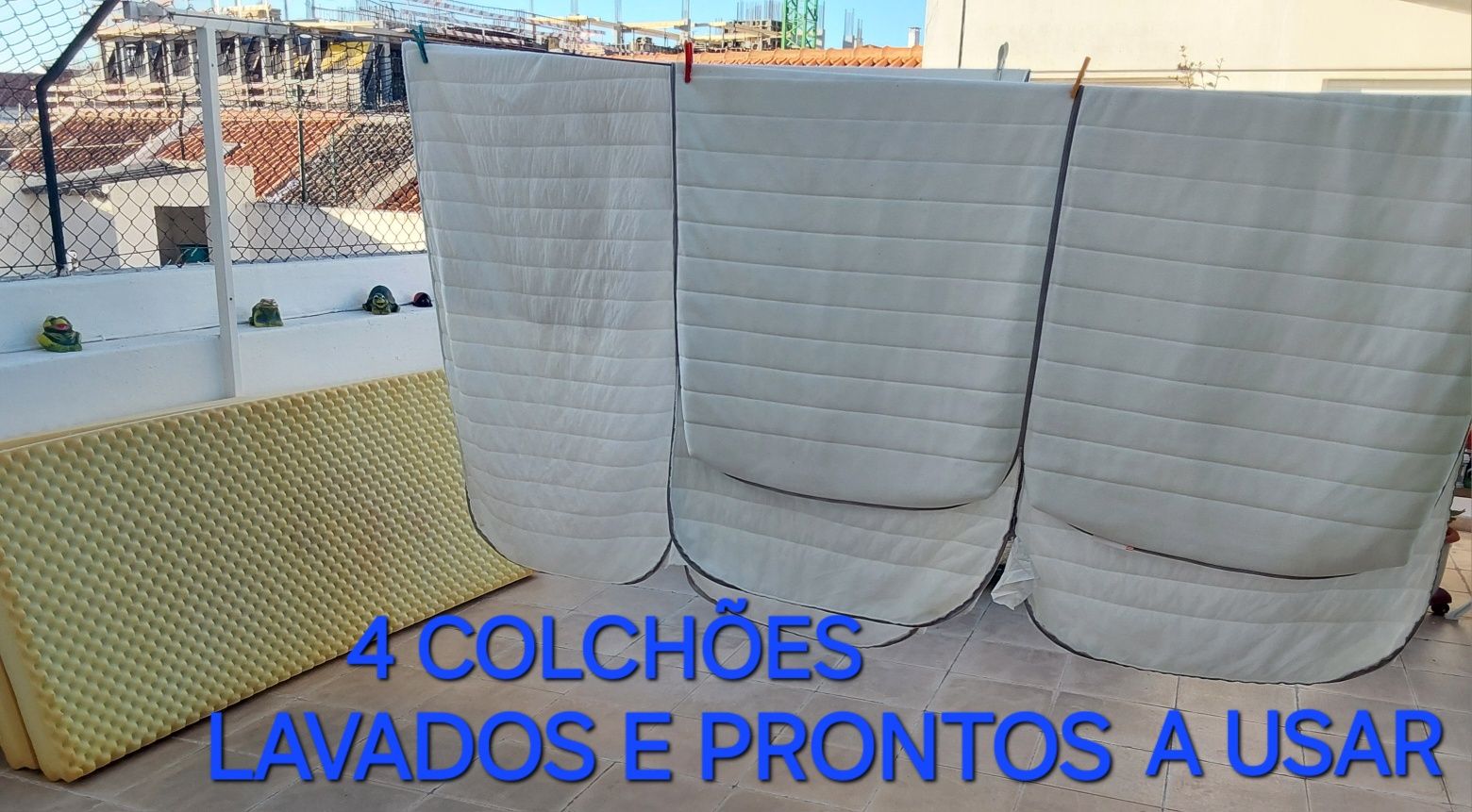 COLCHÃO DE ESPONJA PRONTOS A USAR. Casa,Quarto,Sala,Campismo,Garagem.