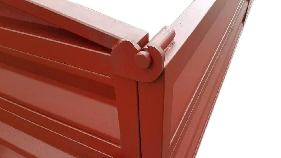 Ucho nadstawki, górny mocny zawias nadstawki burty