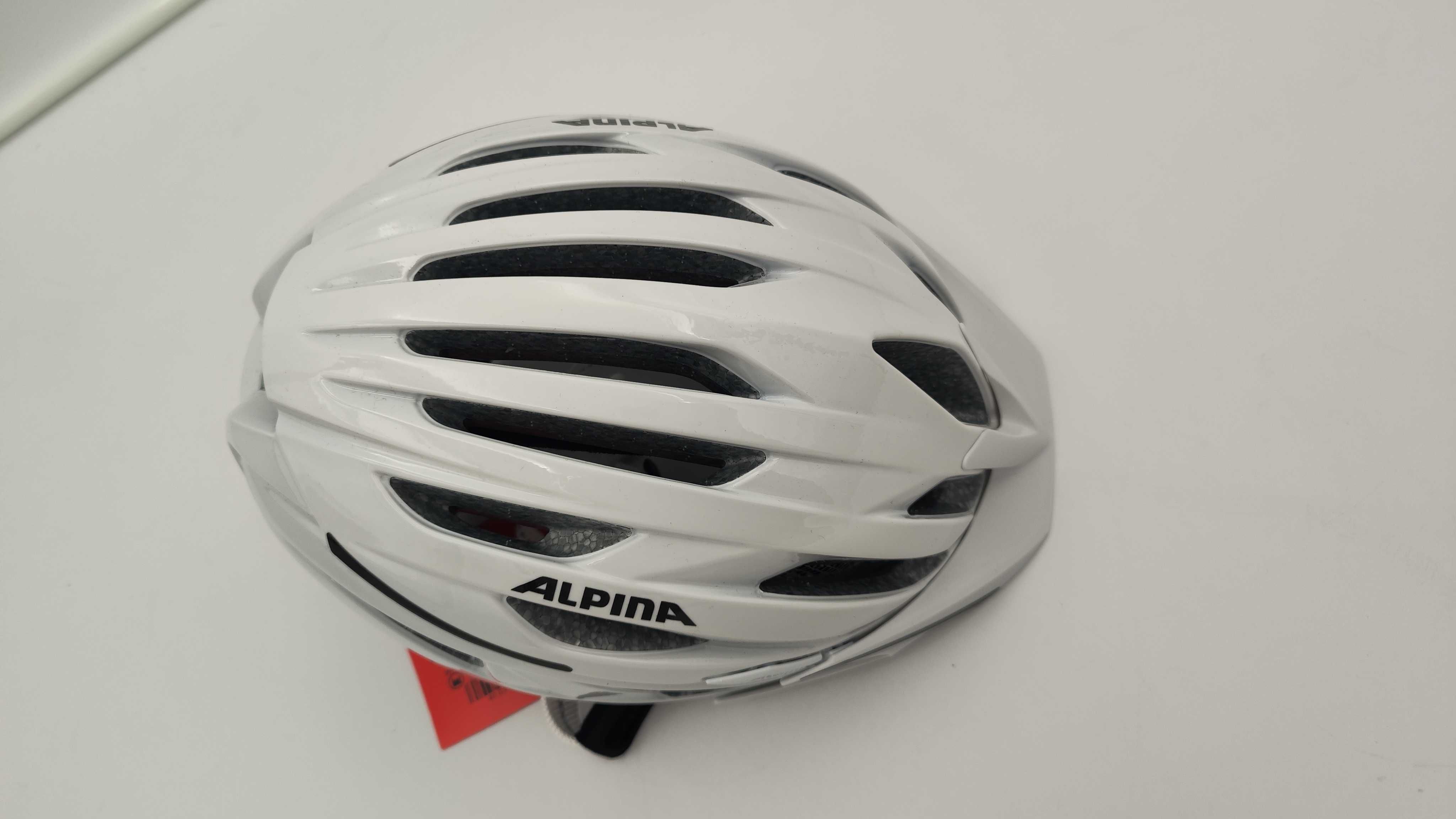 Kask rowerowy Alpina HAGA lampka led r. 51-56cm (K15)