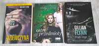 3x Gillian Flynn Zaginiona dziewczyna Mroczny zakątek Ostre przedmioty