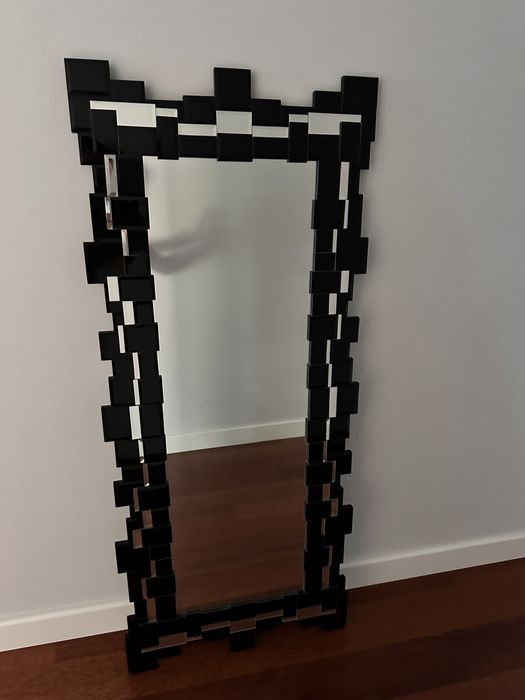 Lustro glamour w lustrzanej ramie 140x60