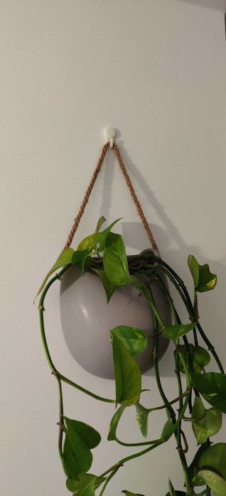 Zestaw 3 doniczki wiszące na kwiaty dekoracja dom na ścianę kwiaty