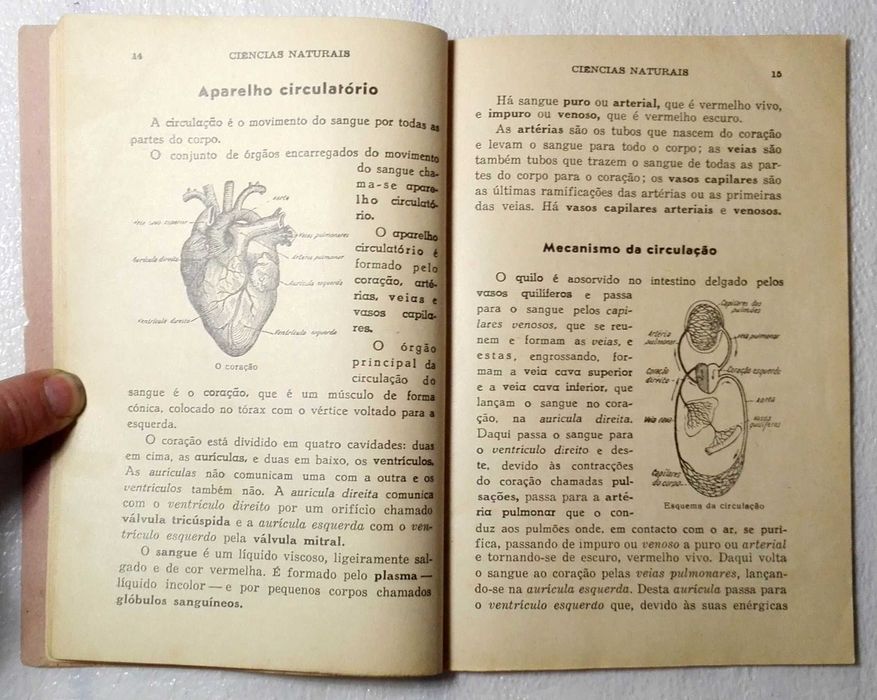 Livro Ciências Naturais (caderno mui antigo)