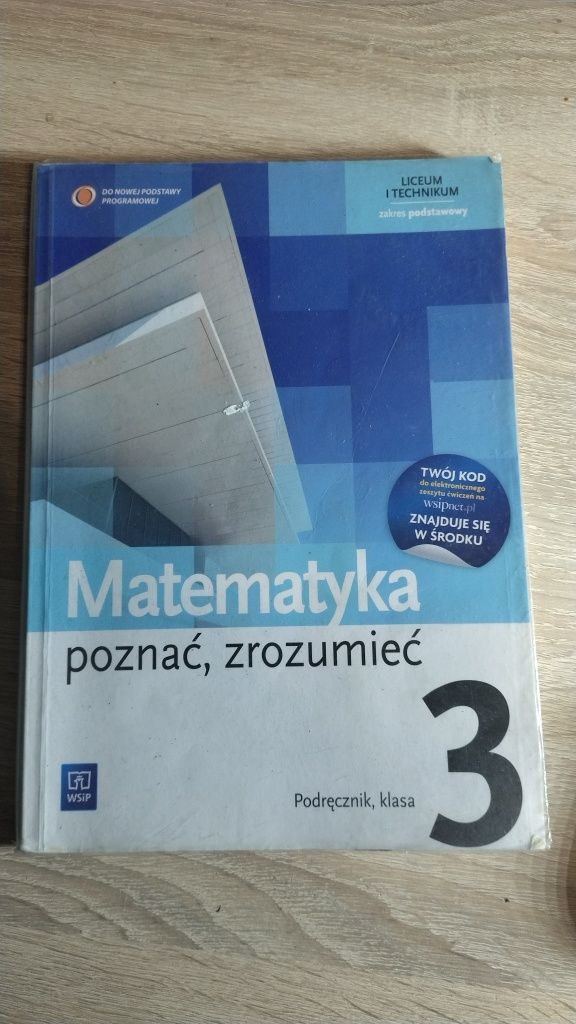 Podręcznik Matematyka poznać zrozumieć dla klas 3 technikum i liceum