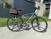 Rower UNIBIKE Flash z 2021r + sakwy, licznik, lampka, pompka, bagaznik