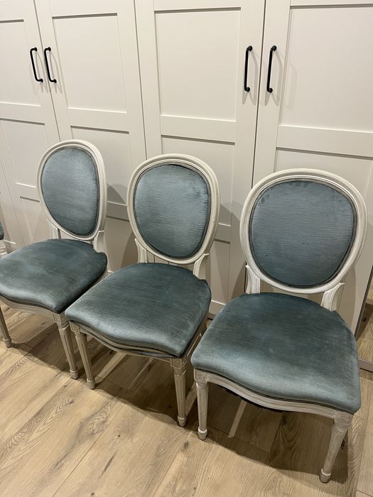 Krzesła Ludwik- medalion 6 szt.