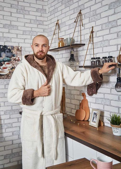 Чоловічий махровий халат теплий, Махровый халат мужской