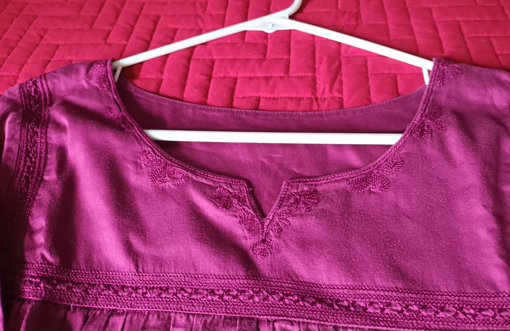 Túnica rosa 3/4,