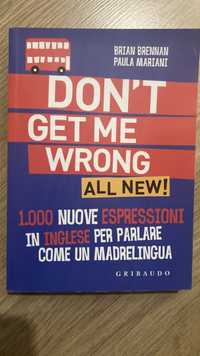 Livro italiano-ingles “don’t get me wrong”