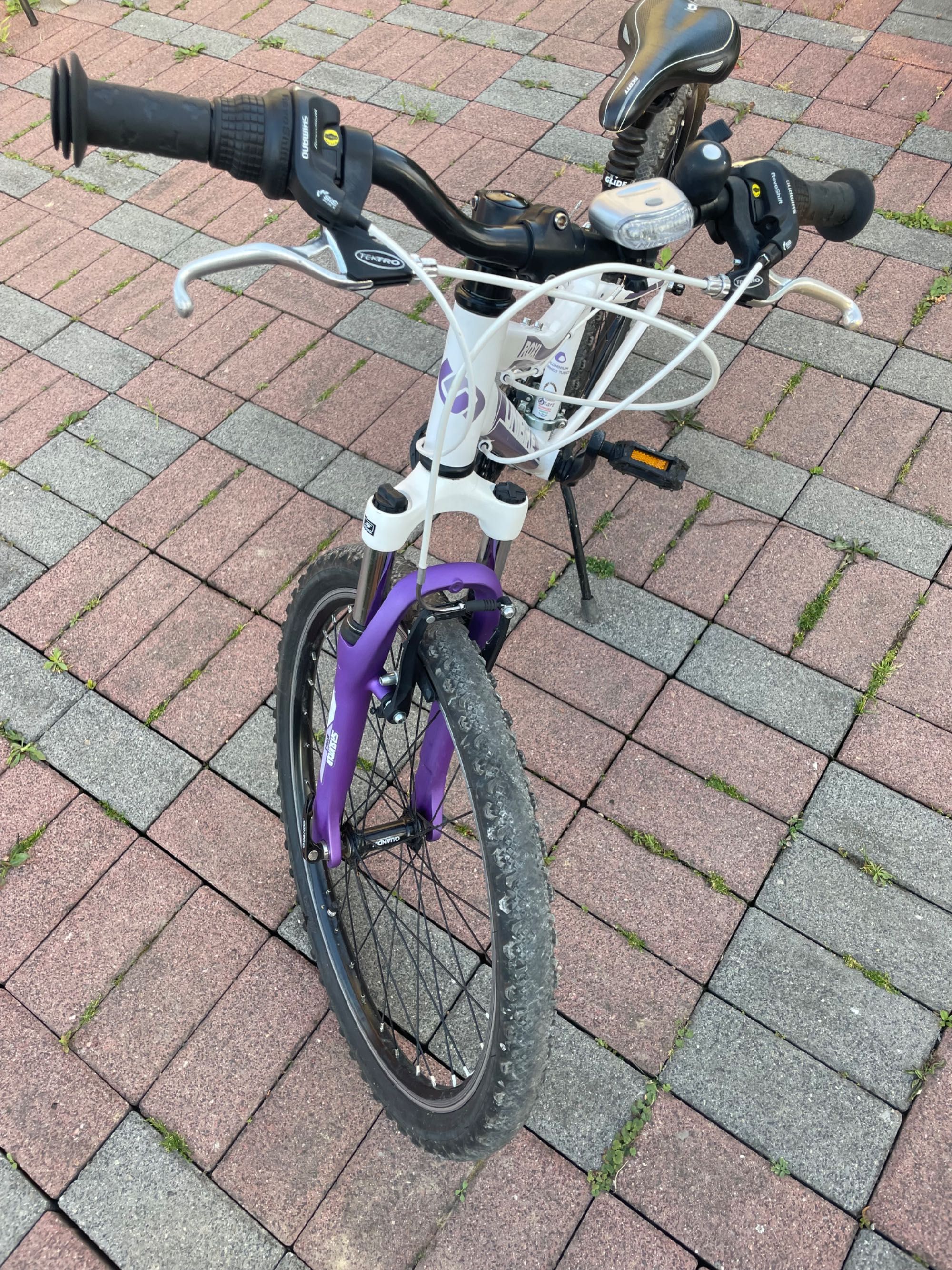 Unibike roxi biało fioletowy