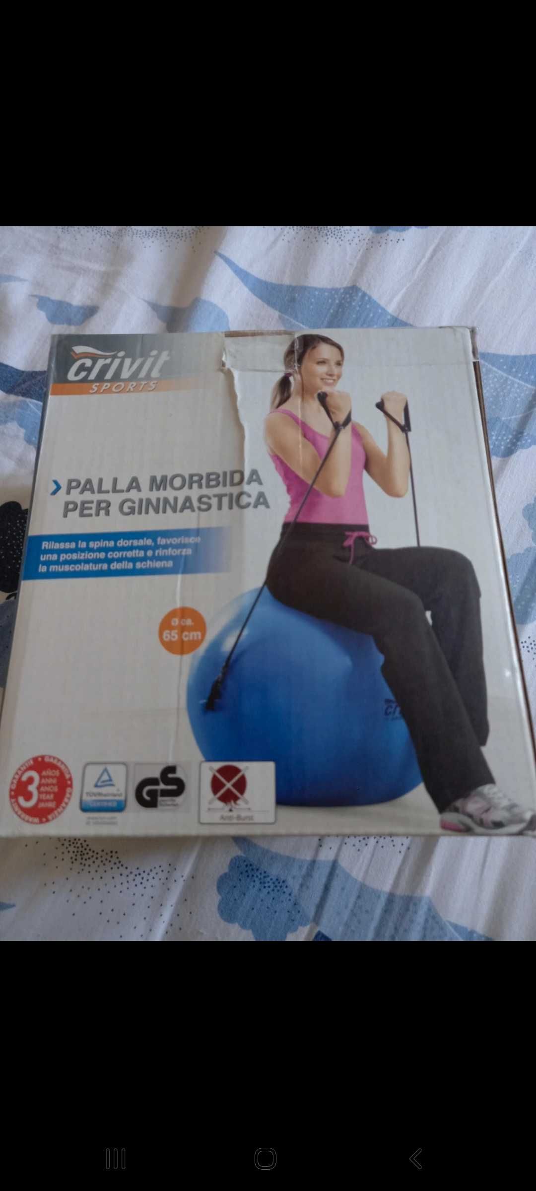 Bola de ginástica com elásticos laterais  - Crivit