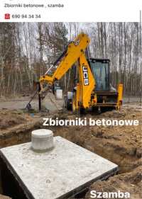 Szambo zbiornik betonowy Osowiec Słubica Skuły Oddział Zboiska