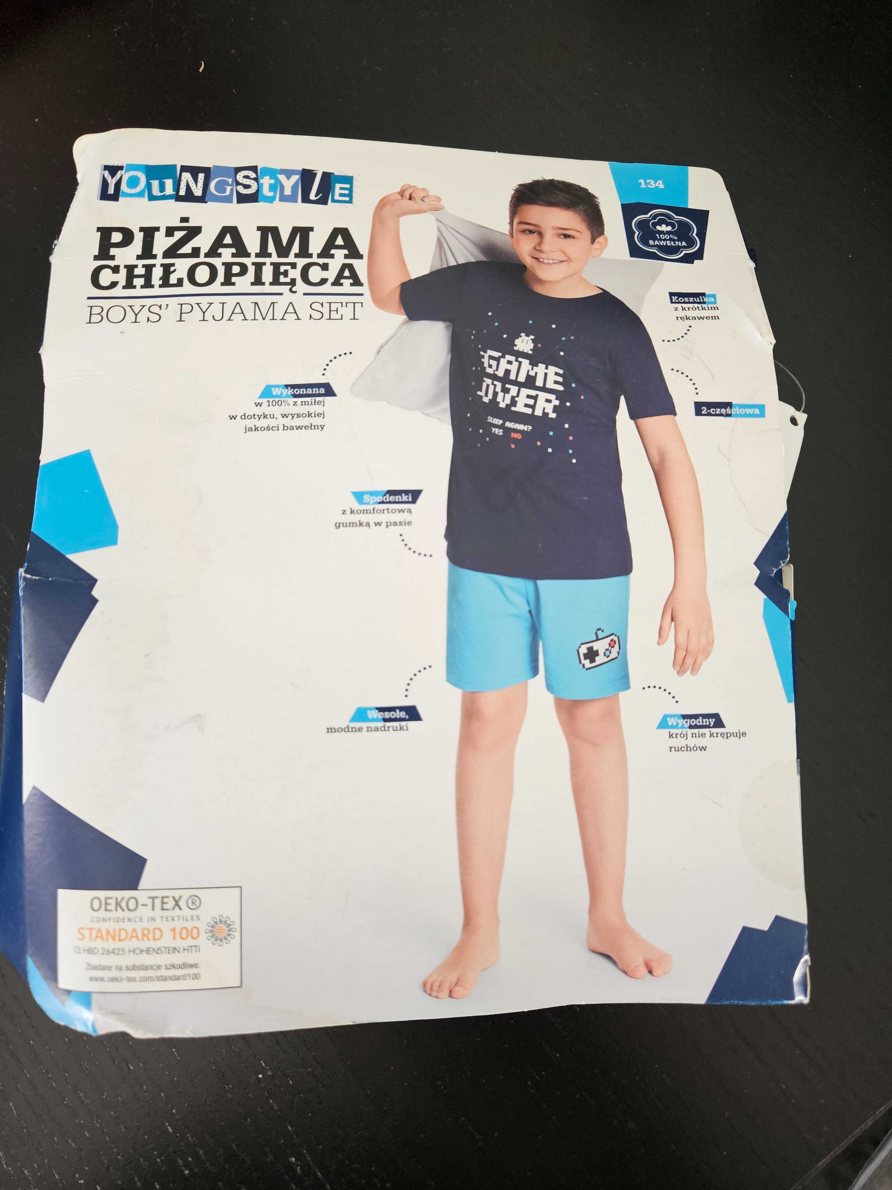 Pizama chlopieca 134 krotki rekaw