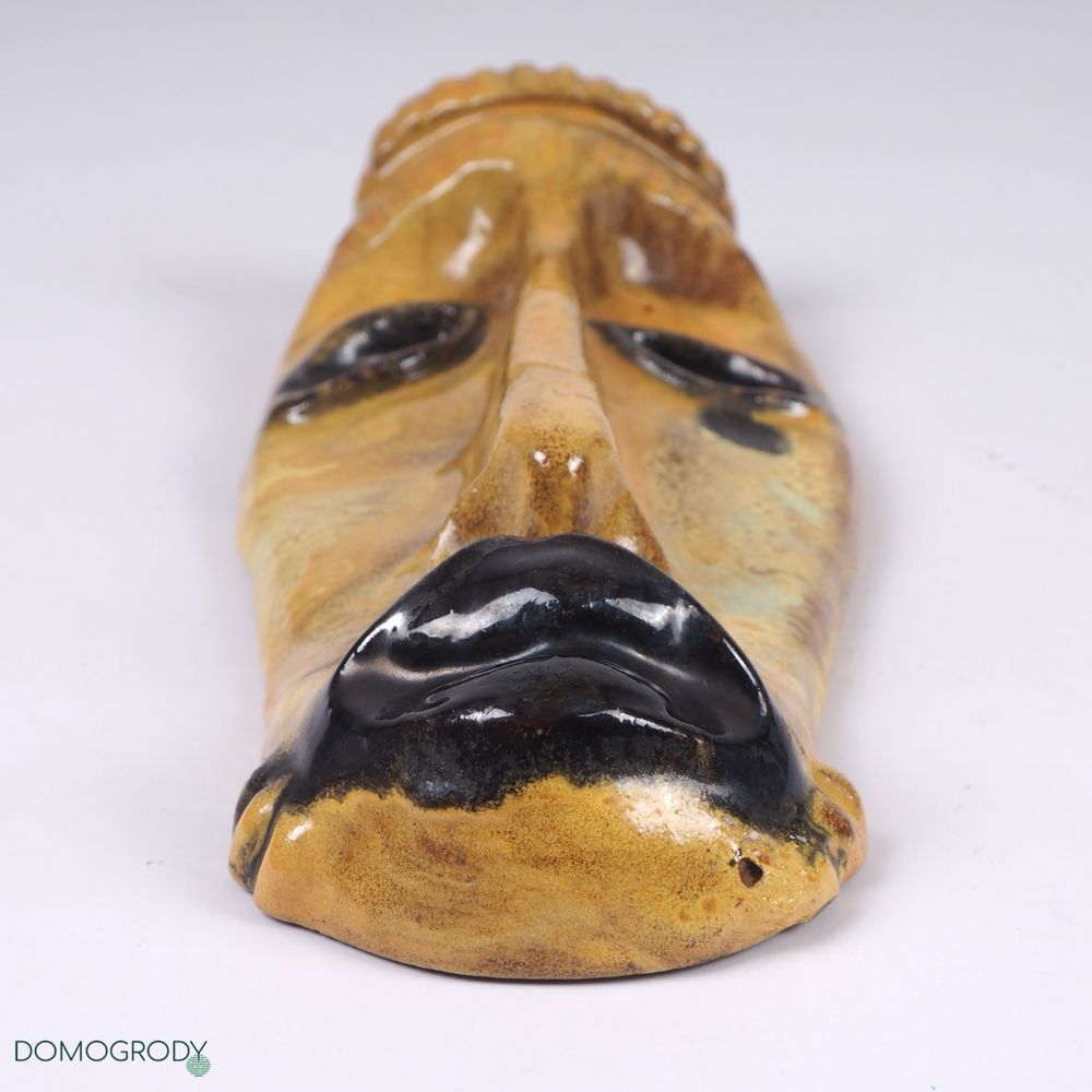 Ceramiczna maska naścienna proj. Leszek Werocsy, Gdańsk, 2 pół. XX w.