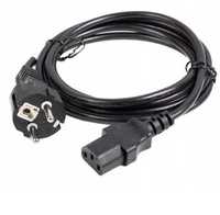 Kabel sieciowy 220-250V do PC | Monitora  1,8m czarny