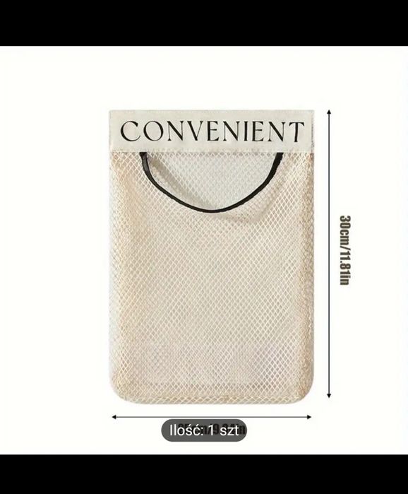 Naklejany koszyk na drobiazgi bez wiercenia