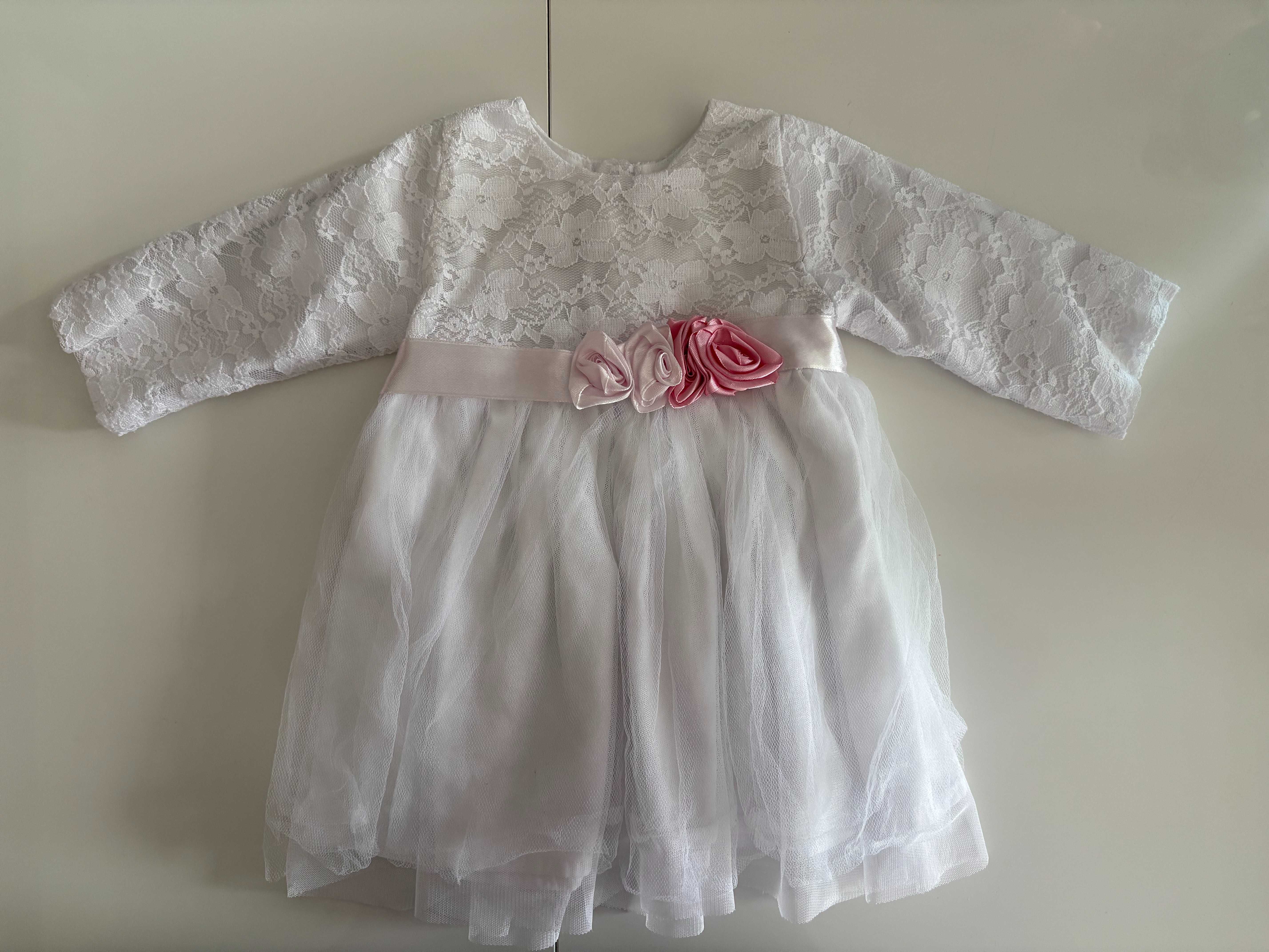 Komplet chrzest dziewczynka r68