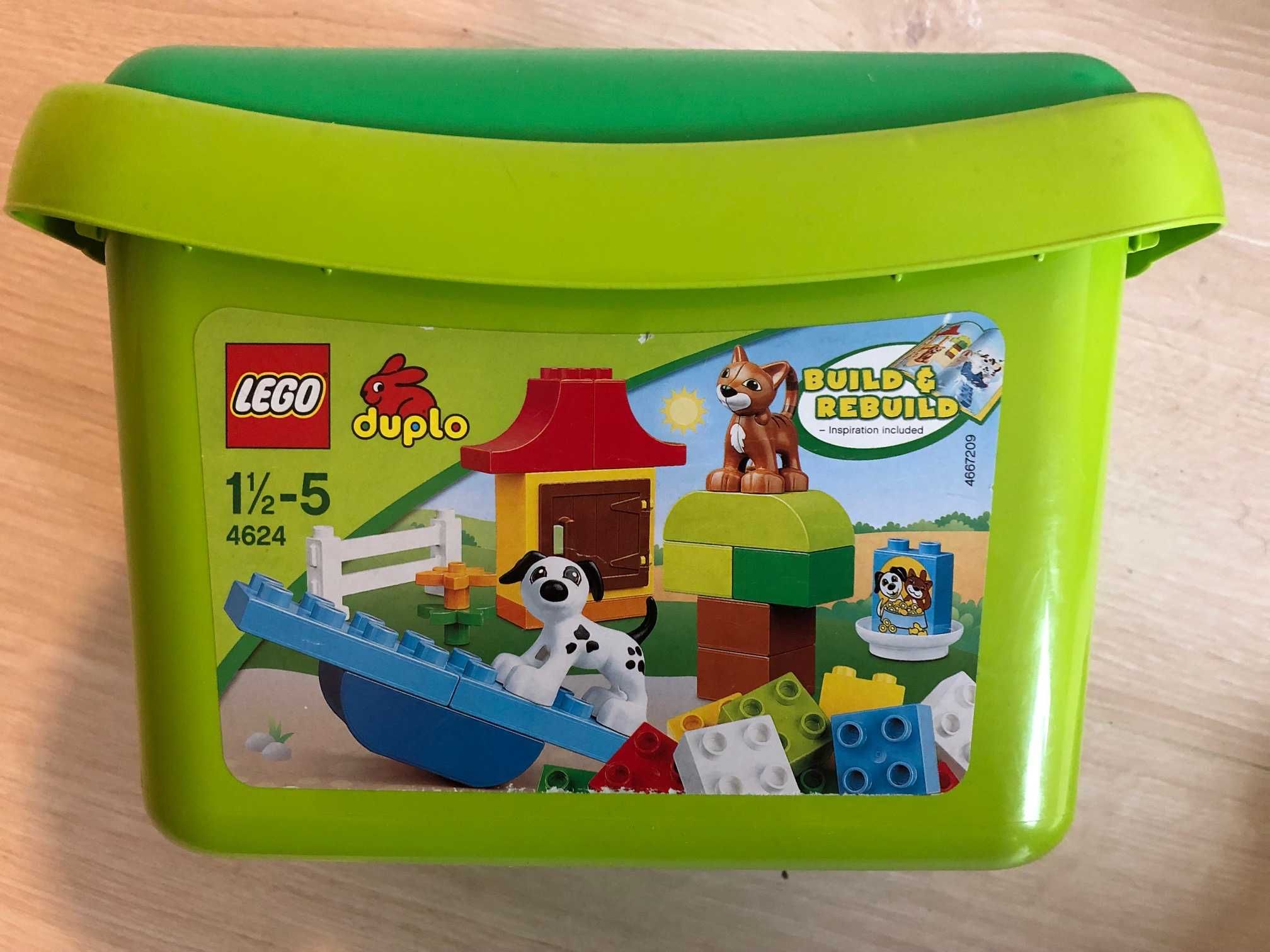 LEGO DUPLO 4624 Zestaw w pudełku plastikowym + dodatkowe klocki gratis