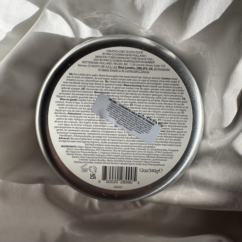 Pomada do włosów Reuzel Concrete Hold Matte Pomade 340 g